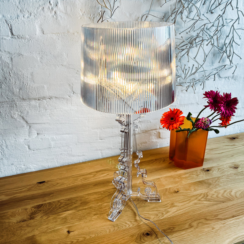 Kartell Tischlampe - Bourgie - Kunststoff transparent - NEU