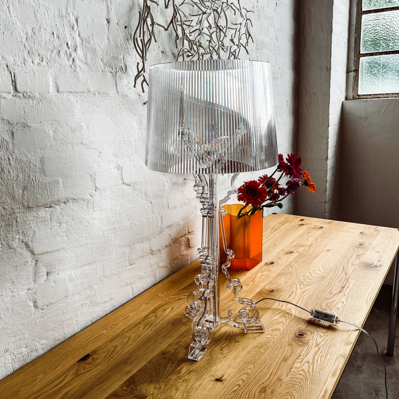 Kartell Tischlampe - Bourgie - Kunststoff transparent - NEU