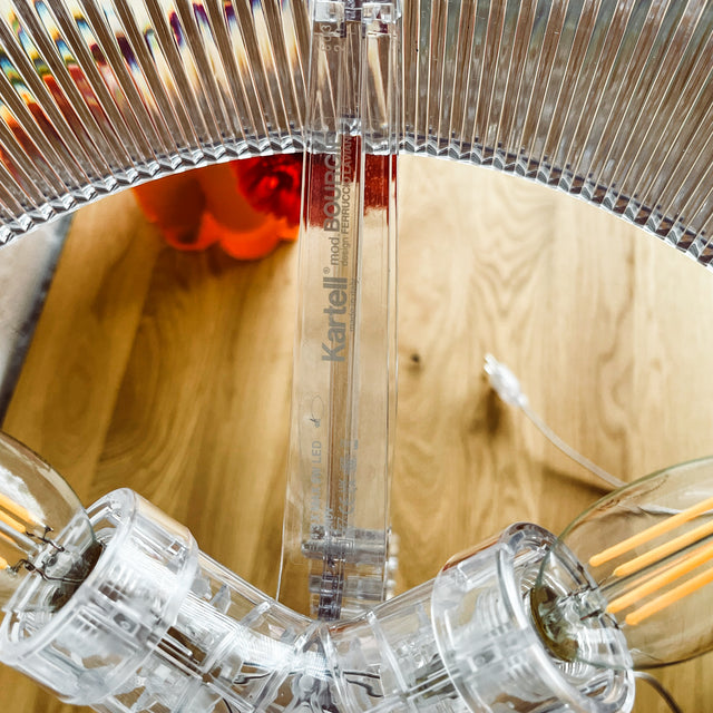 Kartell - Tischlampe Bourgie - Kunststoff transparent - NEU