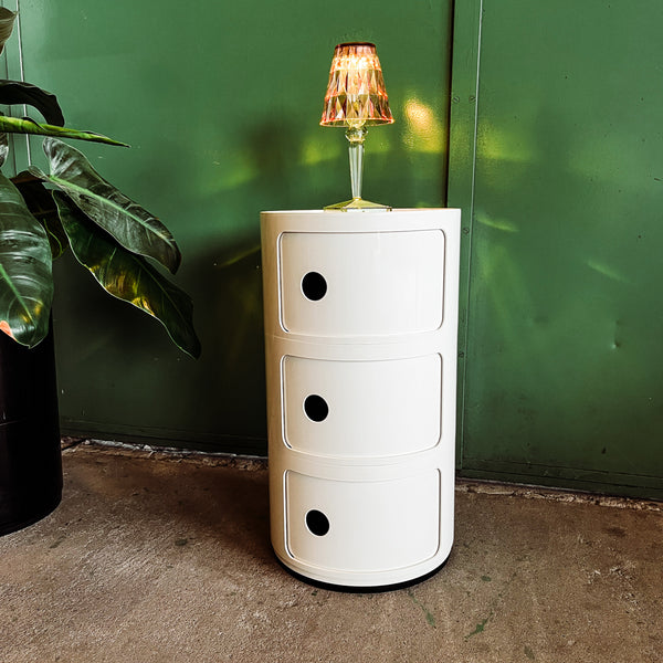 Kartell Container Componibili - Weiß - Drei Fächer - NEU