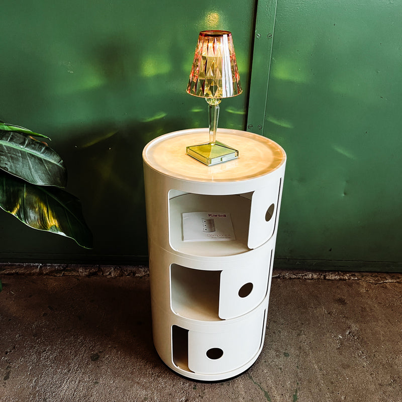 Kartell Container Componibili - Weiß - Drei Fächer - NEU