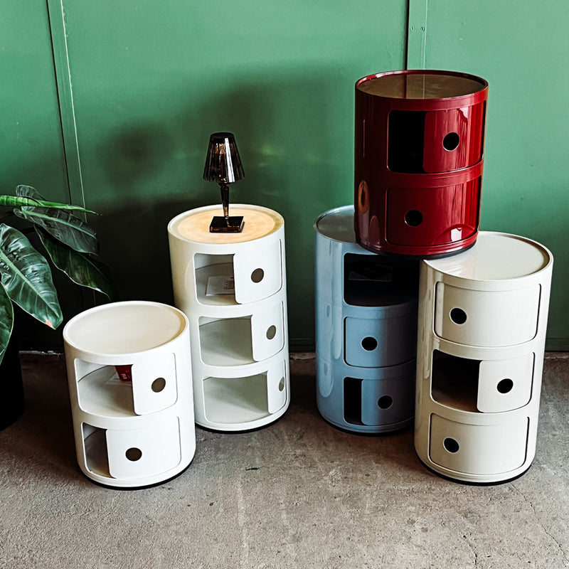 Kartell Container Componibili - Weiß - Drei Fächer - NEU