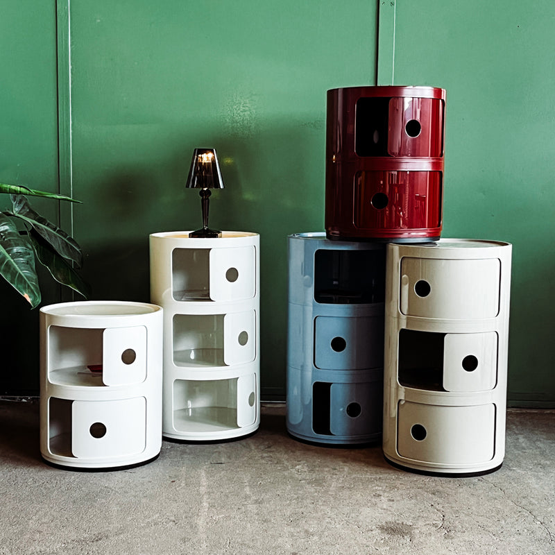 Kartell Container Componibili - Weiß - Drei Fächer - NEU