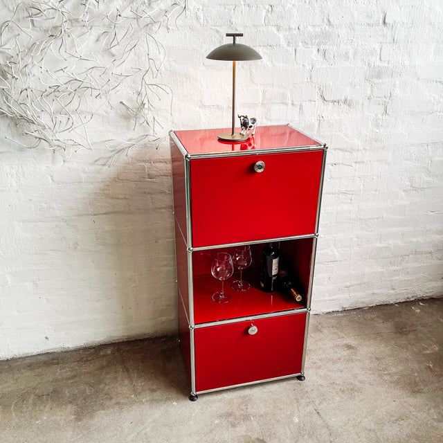 USM Haller - Highboard - rubinrot - gebrauchter TOP Zustand