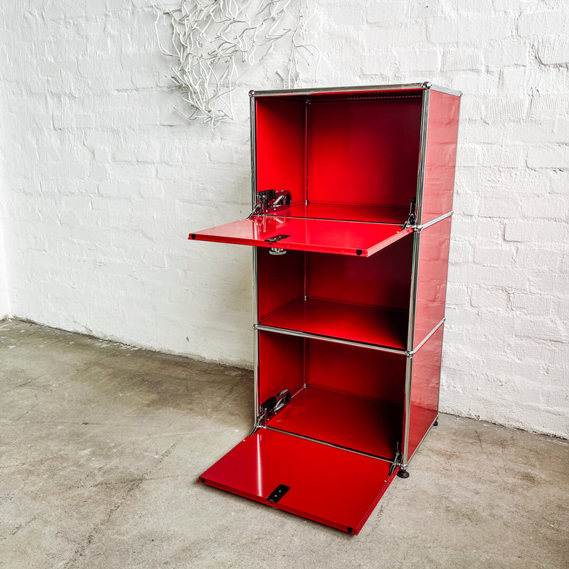 USM Haller - Highboard - rubinrot - gebrauchter TOP Zustand