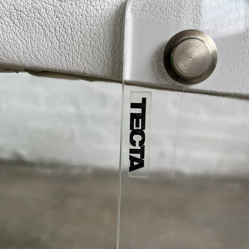 Tecta - 2er Set D61 Stühle - El Lissitzky - Plexiglas/Leder weiß