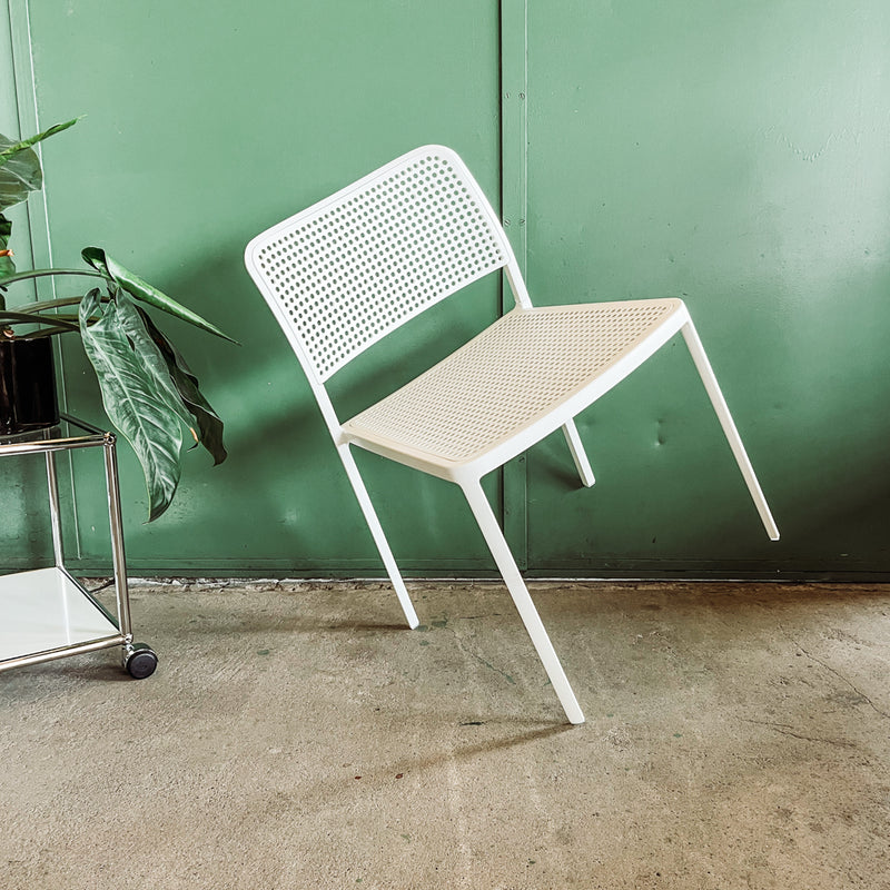 Kartell Stuhl Audrey - Aluminium Weiß - Outdoorfähig - NEU