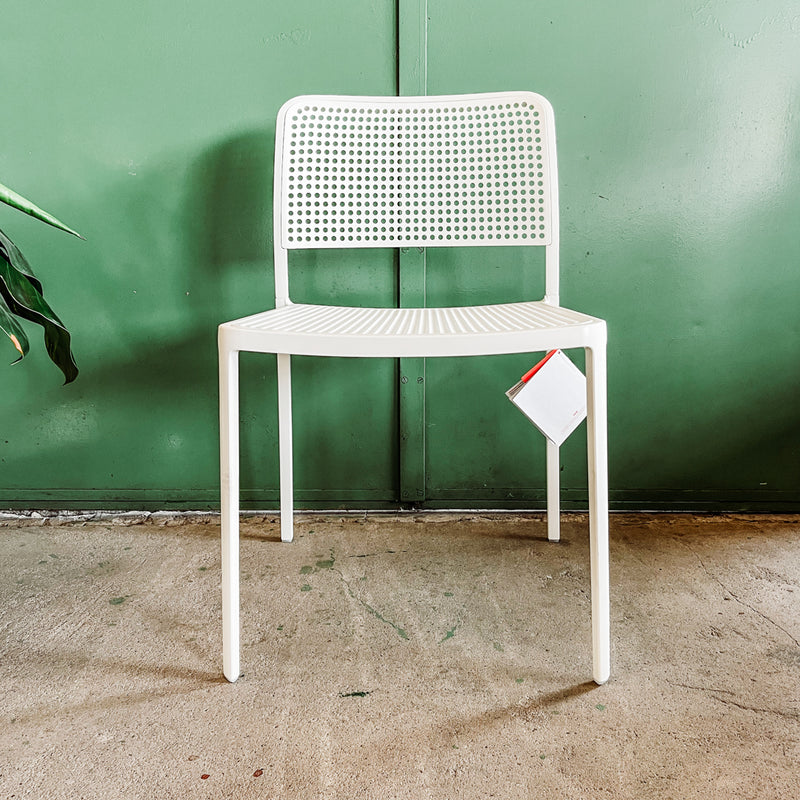 Kartell Stuhl Audrey - Aluminium Weiß - Outdoorfähig - NEU
