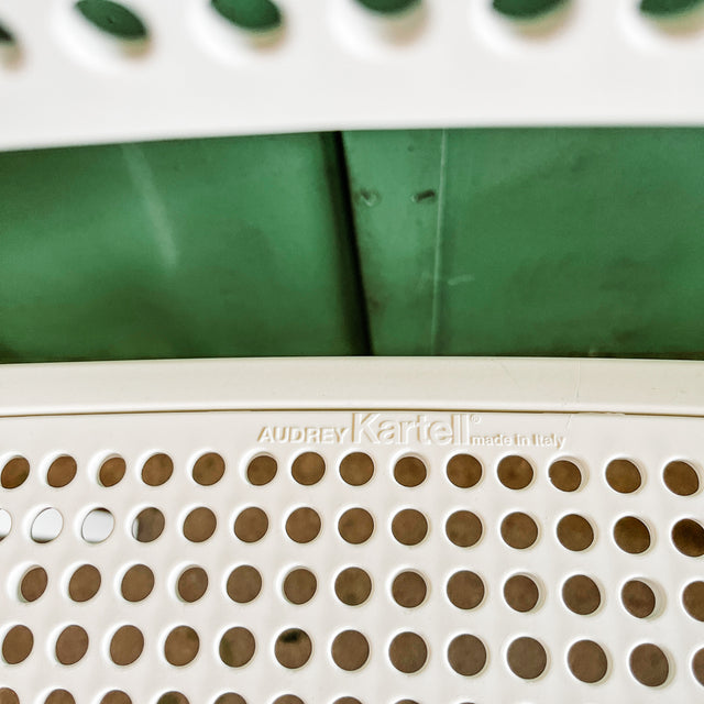 Kartell - Stuhl Audrey - Aluminium Weiß - Outdoorfähig - NEU