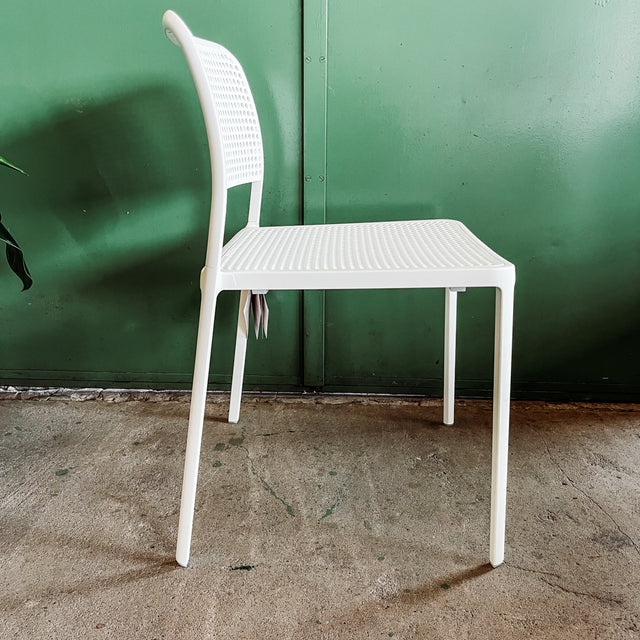 Kartell - Stuhl Audrey - Aluminium Weiß - Outdoorfähig - NEU