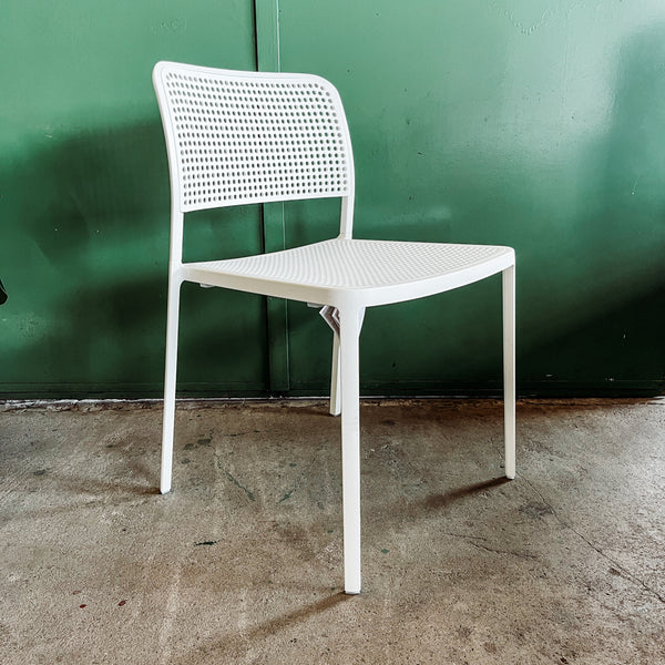 Kartell Stuhl Audrey - Aluminium Weiß - Outdoorfähig - NEU