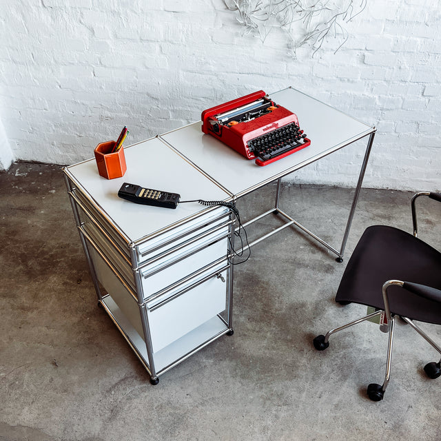 USM Haller - Sekretär - Schreibtisch - lichtgrau - gebrauchter TOP Zustand