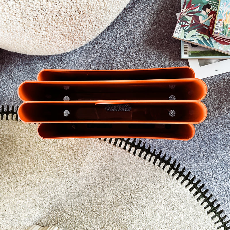 Kartell Zeitungsständer Magazine Rack - Orange - Giotto Stoppino - NEU