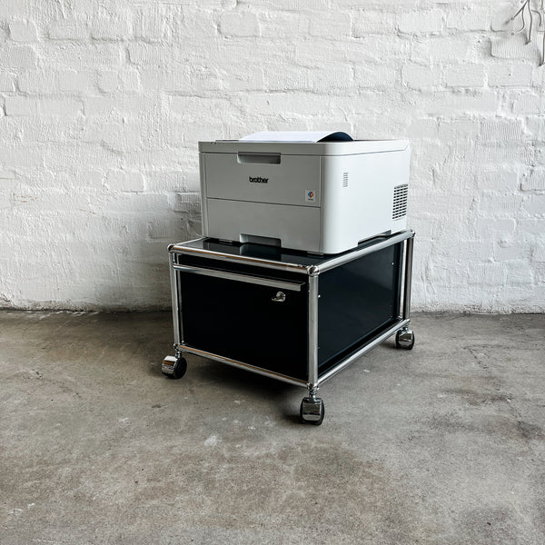 USM Haller - Druckerwagen - schwarz - abschließbare Schublade - gebrauchte TOP Qualität