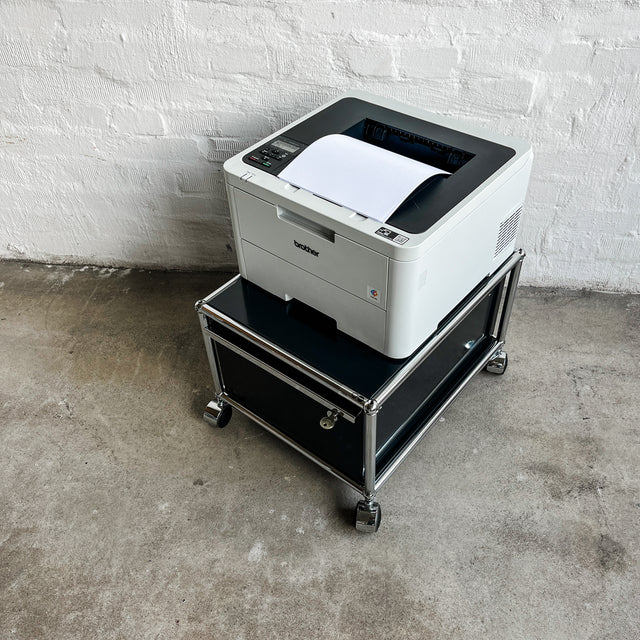 USM Haller - Druckerwagen - schwarz - abschließbare Schublade - gebrauchte TOP Qualität