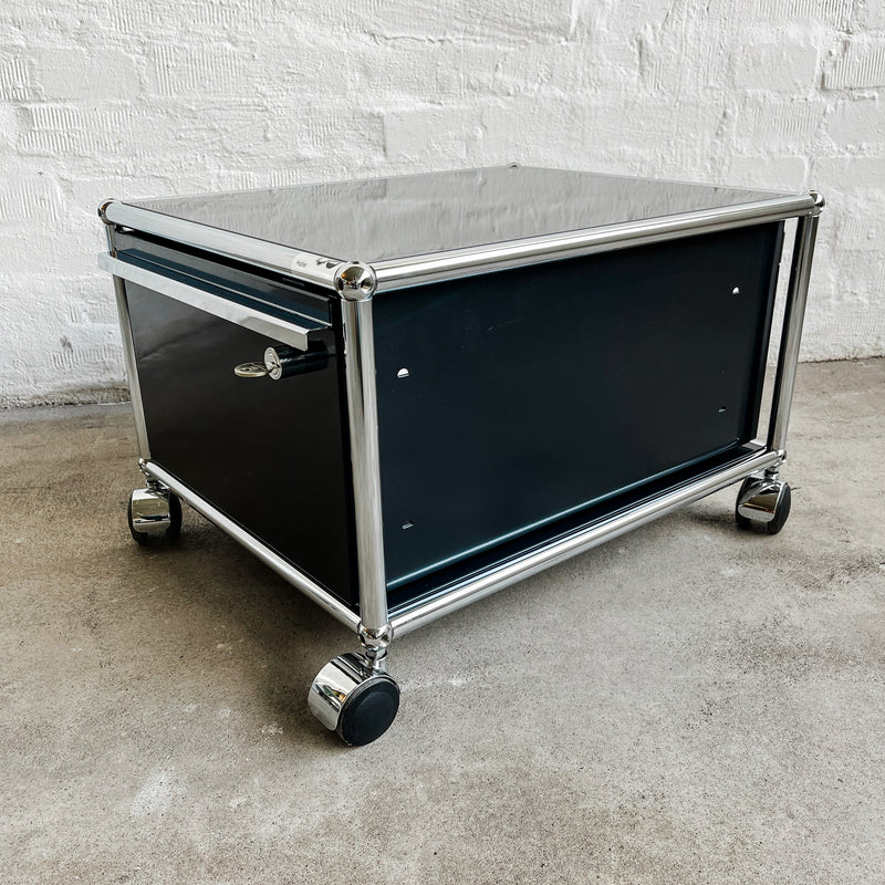 USM Haller - Druckerwagen - schwarz - abschließbare Schublade - gebrauchte TOP Qualität