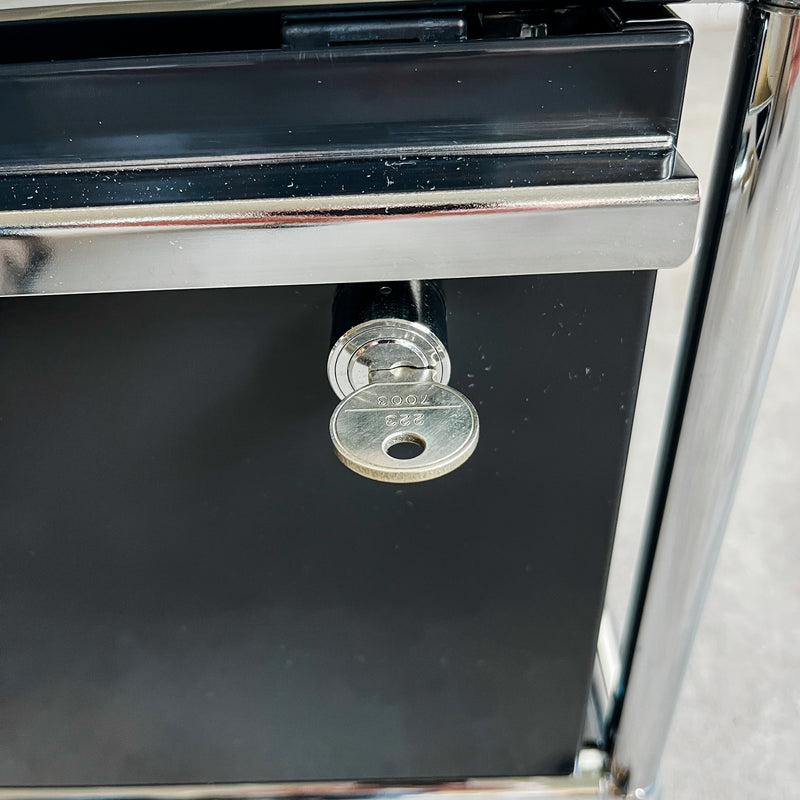 USM Haller - Druckerwagen - schwarz - abschließbare Schublade - gebrauchte TOP Qualität