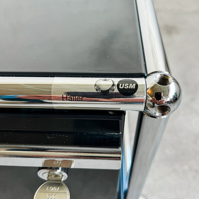 USM Haller - Druckerwagen - schwarz - abschließbare Schublade - gebrauchte TOP Qualität