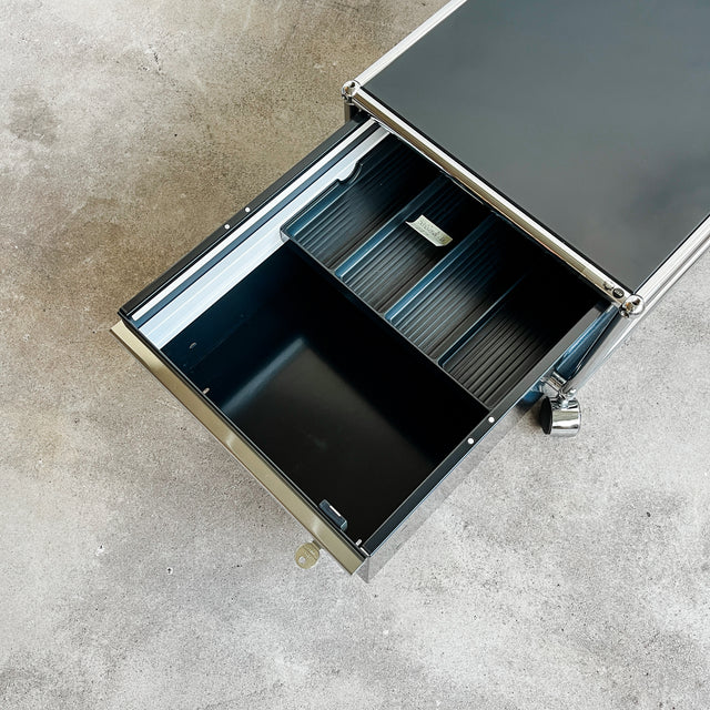 USM Haller - Druckerwagen - schwarz - abschließbare Schublade - gebrauchte TOP Qualität