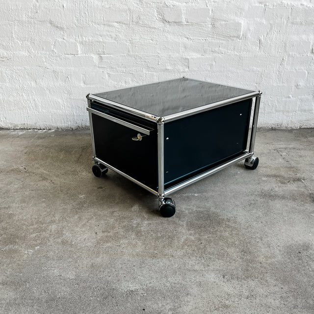 USM Haller - Druckerwagen - schwarz - abschließbare Schublade - gebrauchte TOP Qualität
