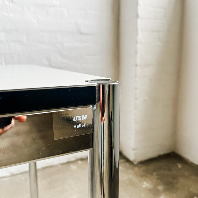 USM Haller Tisch - perlgrau alumatt - 225 x 75 cm - gebrauchter TOP Zustand