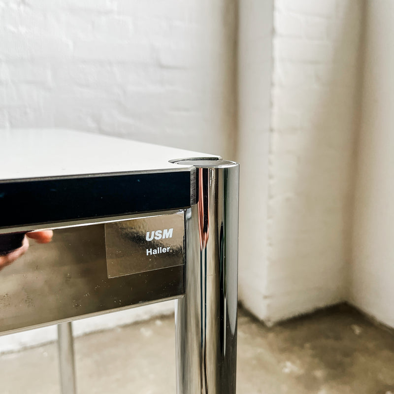 USM Haller Tisch - perlgrau alumatt - 225 x 75 cm - gebrauchter TOP Zustand