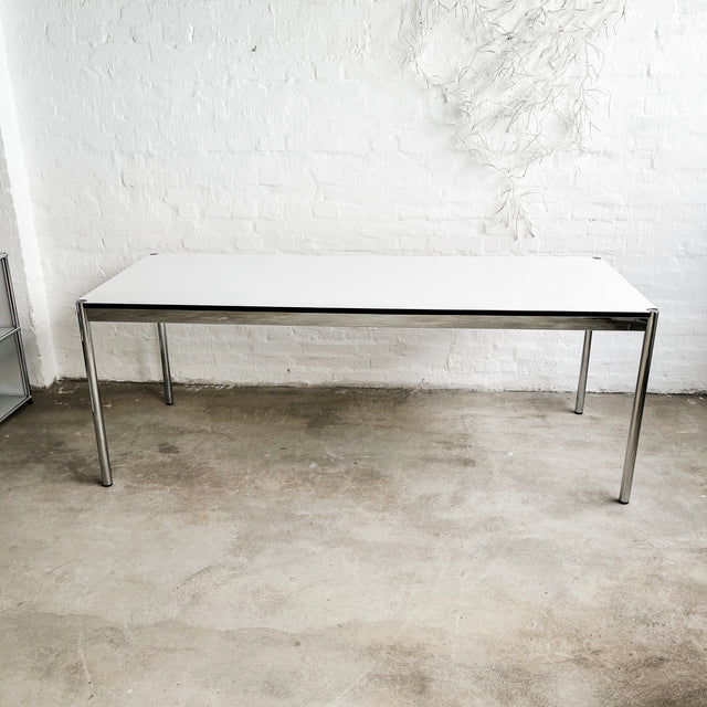 USM Haller Tisch - perlgrau alumatt - 200 x 80 cm - gebrauchter TOP Zustand