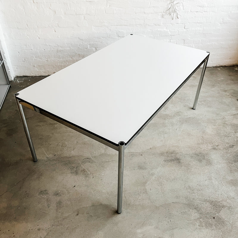 USM Haller Tisch - perlgrau alumatt - 200 x 80 cm - gebrauchter TOP Zustand