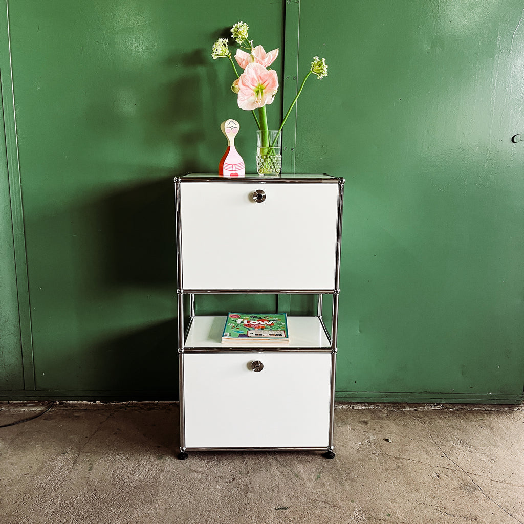 USM Haller - Highboard 1x3 - 2 Klappen - weiß