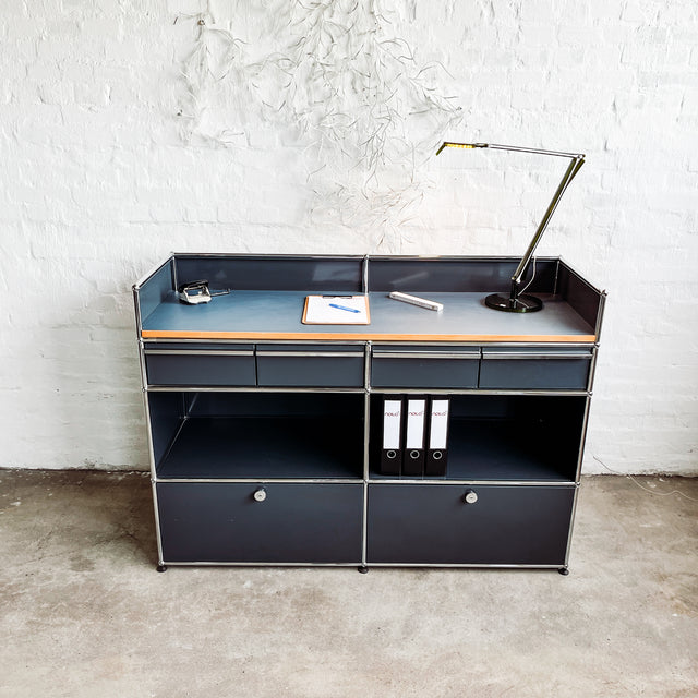 USM Haller - Theke/Bartheke - anthrazit - gebrauchte Designermöbel