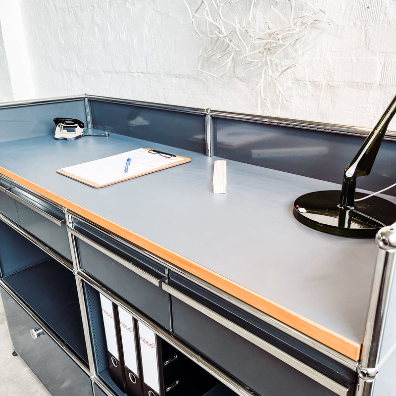 USM Haller - Theke/Bartheke - anthrazit - gebrauchte Designermöbel