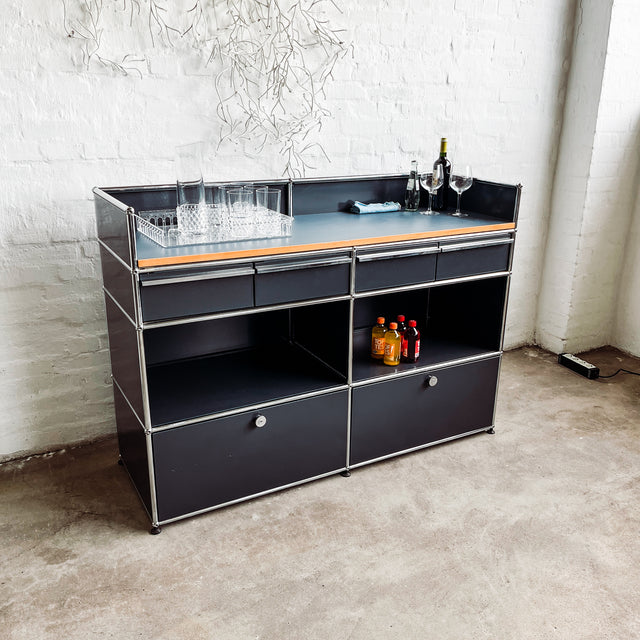 USM Haller - Theke/Bartheke - anthrazit - gebrauchte Designermöbel