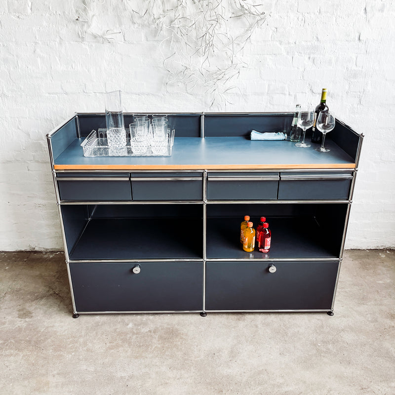 USM Haller - Theke/Bartheke - anthrazit - gebrauchte Designermöbel