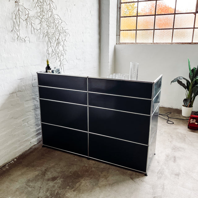 USM Haller - Theke/Bartheke - anthrazit - gebrauchte Designermöbel