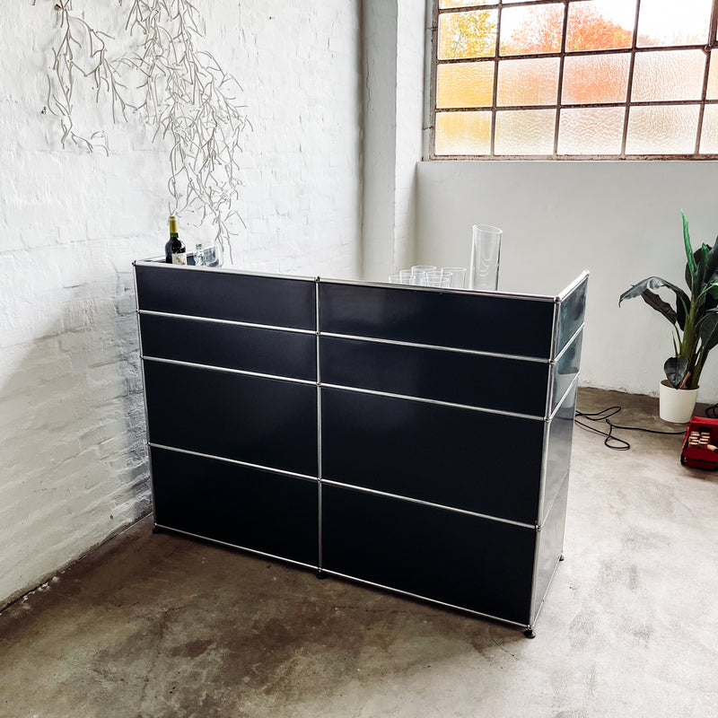 USM Haller - Theke/Bartheke - anthrazit - gebrauchte Designermöbel
