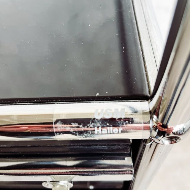 USM Haller - Doppelcontainer - schwarz - gebrauchte Designermöbel