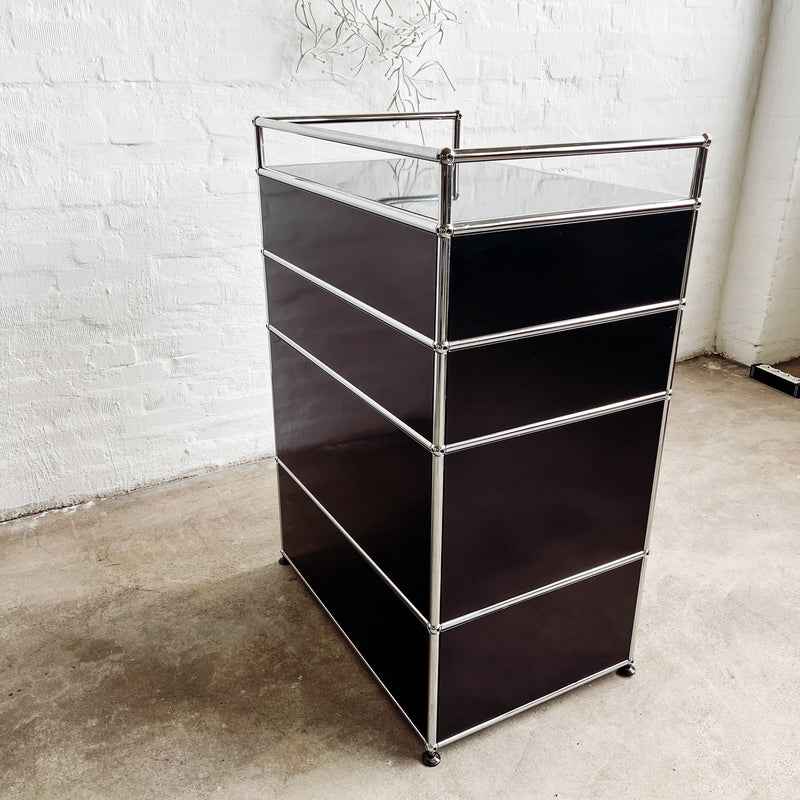 USM Haller - Doppelcontainer - schwarz - gebrauchte Designermöbel