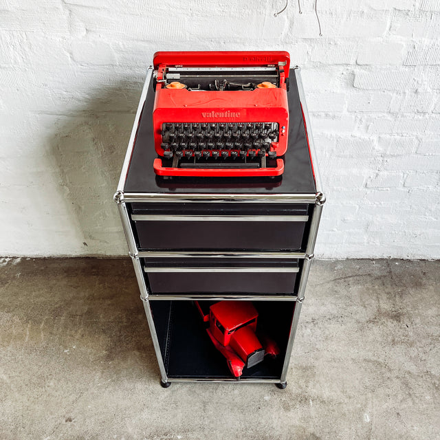 USM Haller - Standcontainer - schwarz - gebrauchte Designermöbel