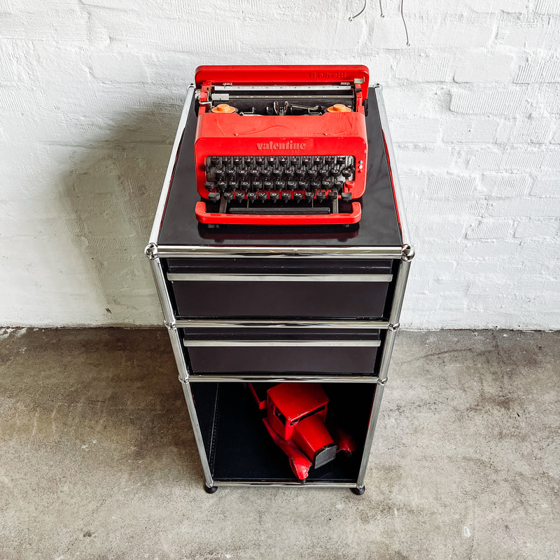 USM Haller - Standcontainer - schwarz - gebrauchte Designermöbel