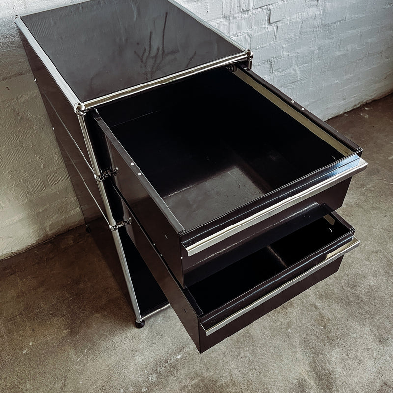 USM Haller - Standcontainer - schwarz - gebrauchte Designermöbel