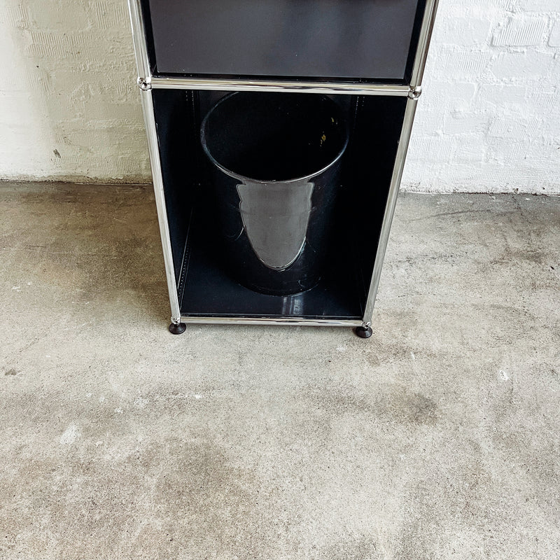 USM Haller - Standcontainer - schwarz - gebrauchte Designermöbel