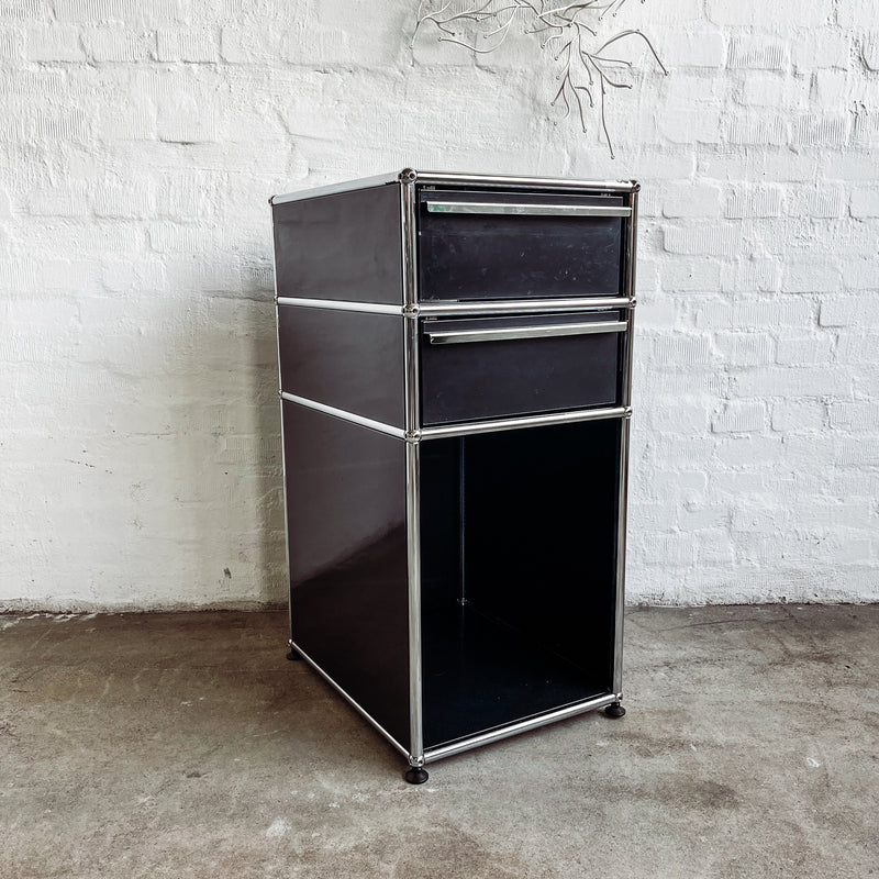 USM Haller - Standcontainer - schwarz - gebrauchte Designermöbel