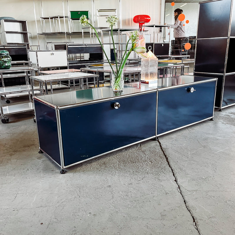 USM Haller - Lowboard - Stahlblau - gebrauchte TOP Qualität