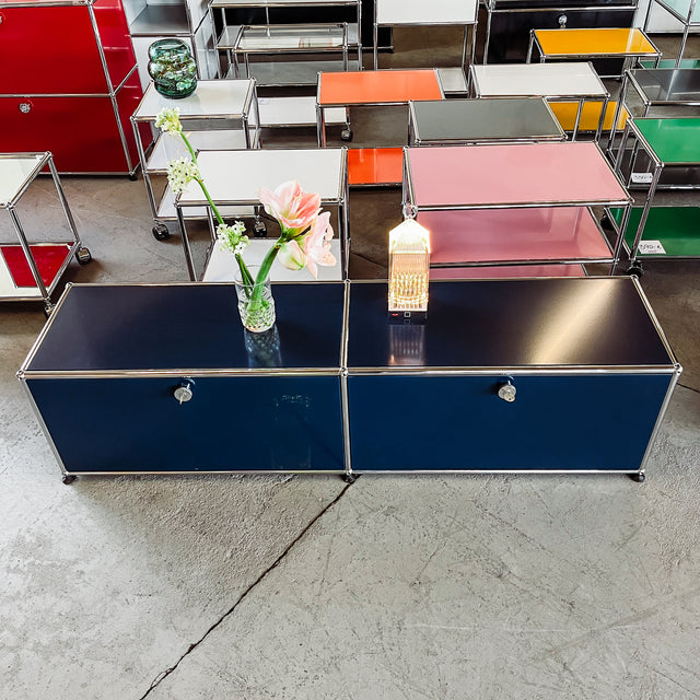 USM Haller - Lowboard - Stahlblau - gebrauchte TOP Qualität