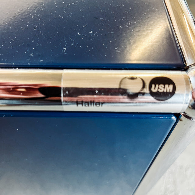 USM Haller - Lowboard - Stahlblau - gebrauchte TOP Qualität