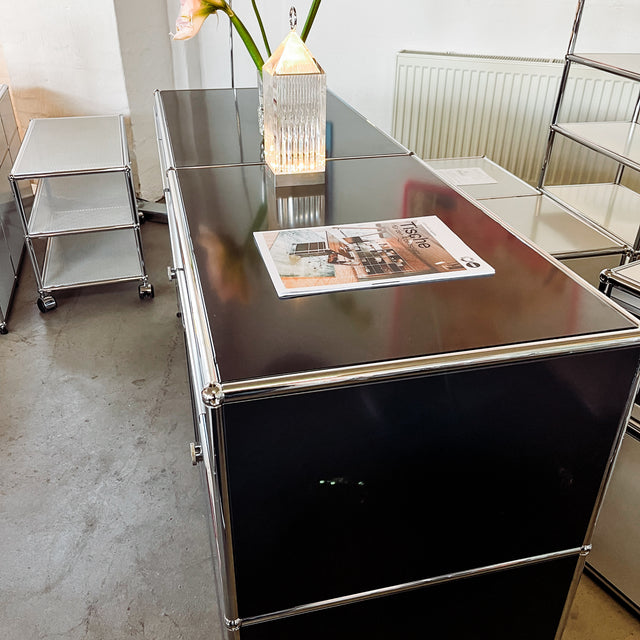 USM Haller - Sideboard - schwarz - gebrauchte Designermöbel