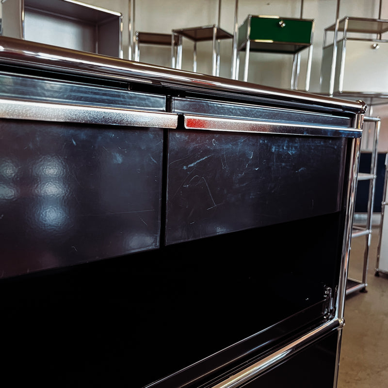 USM Haller - Sideboard - schwarz - gebrauchte Designermöbel