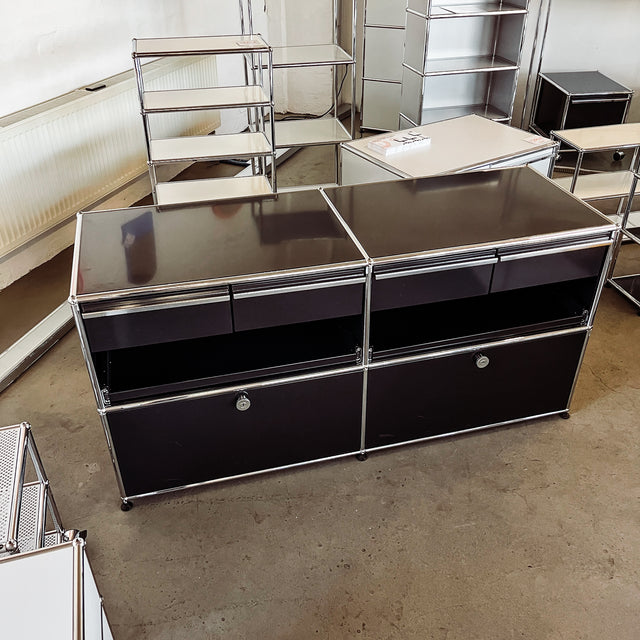 USM Haller - Sideboard - schwarz - gebrauchte Designermöbel