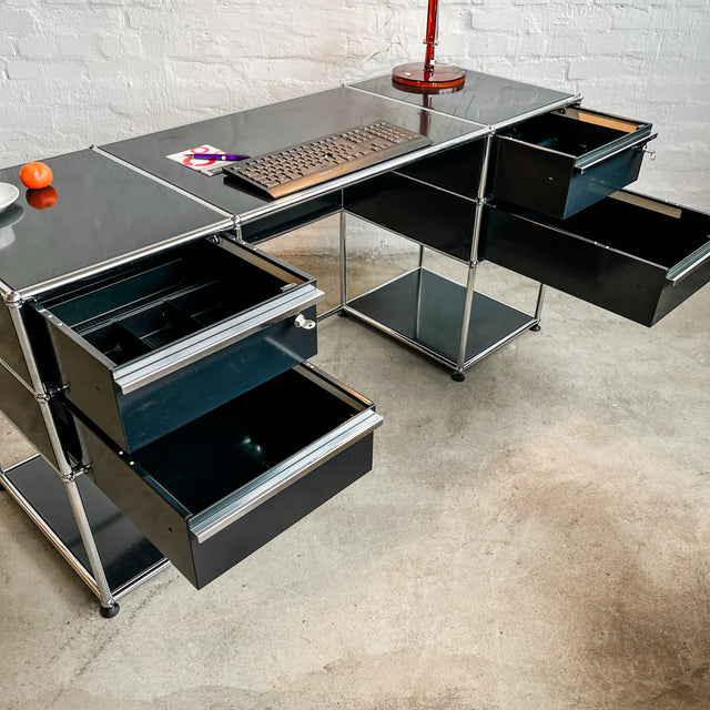 USM Haller - Sekretär - schwarz - gebrauchte TOP Qualität