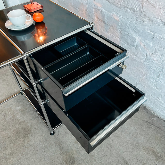 USM Haller - Sekretär - schwarz - gebrauchte TOP Qualität